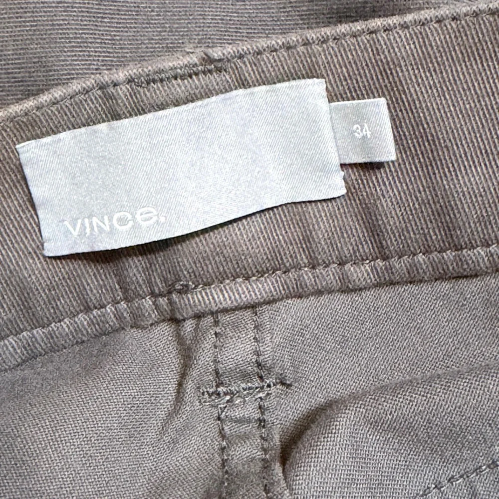 Vince Mens olive green  Italian Fabric 5-Pocket Straight Leg Pants Size 34